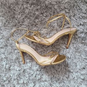 Zara Gold Leather sandal